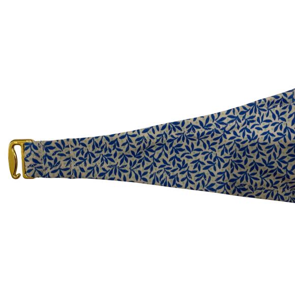 Victoria Victoria's Secret Blue Floral Halter Swimsuit Bikini Top Size 34 B EUC - Picture 4 of 12